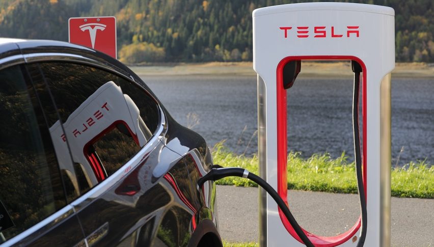 Tesla is seeing some support after a major decline