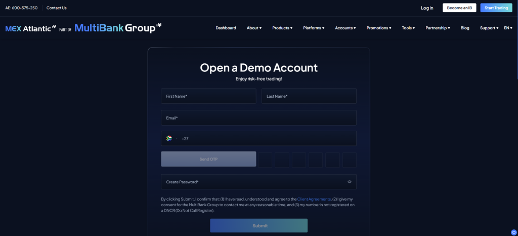 MultiBank Group Demo Account MultiBank Group Demo Account