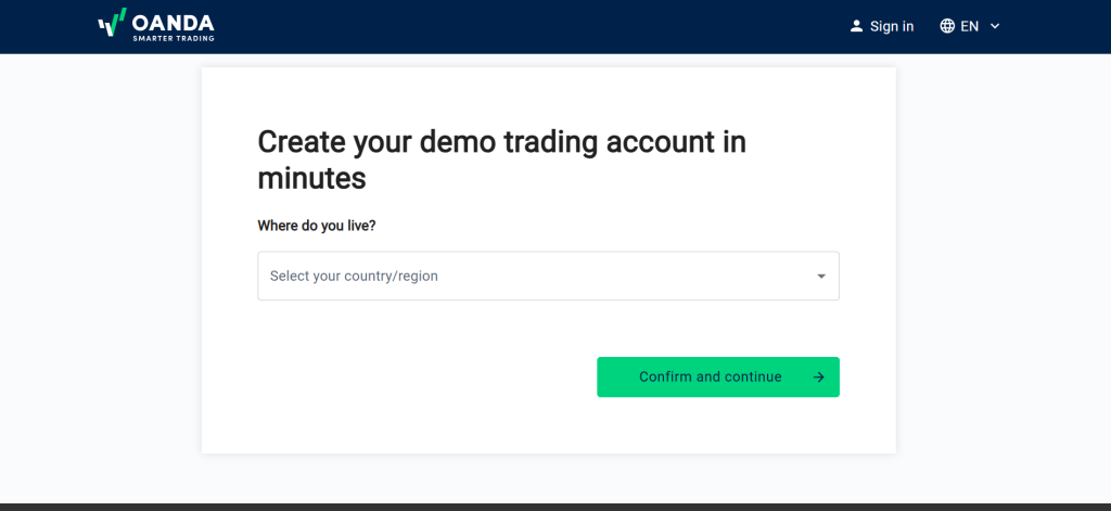 OANDA Demo Account OANDA Demo Account