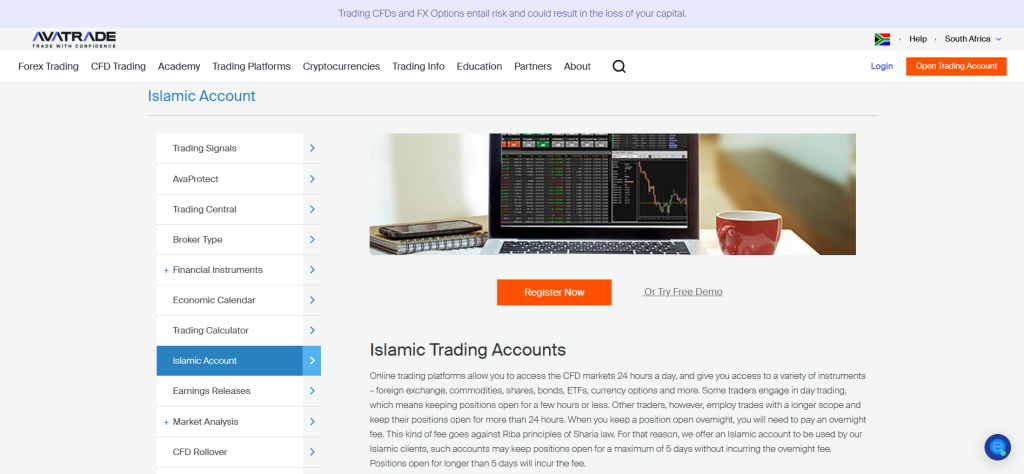 AvaTrade Islamic Accounts