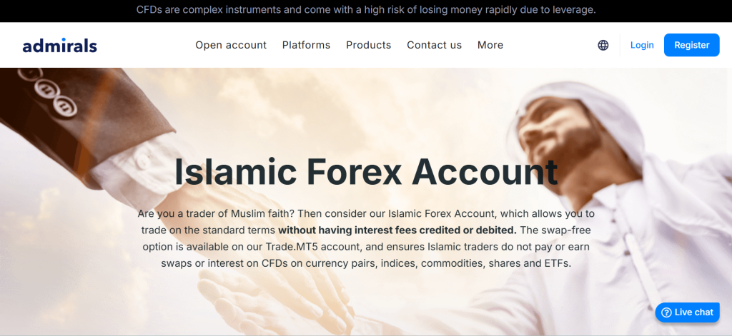 Admirals Islamic Accounts