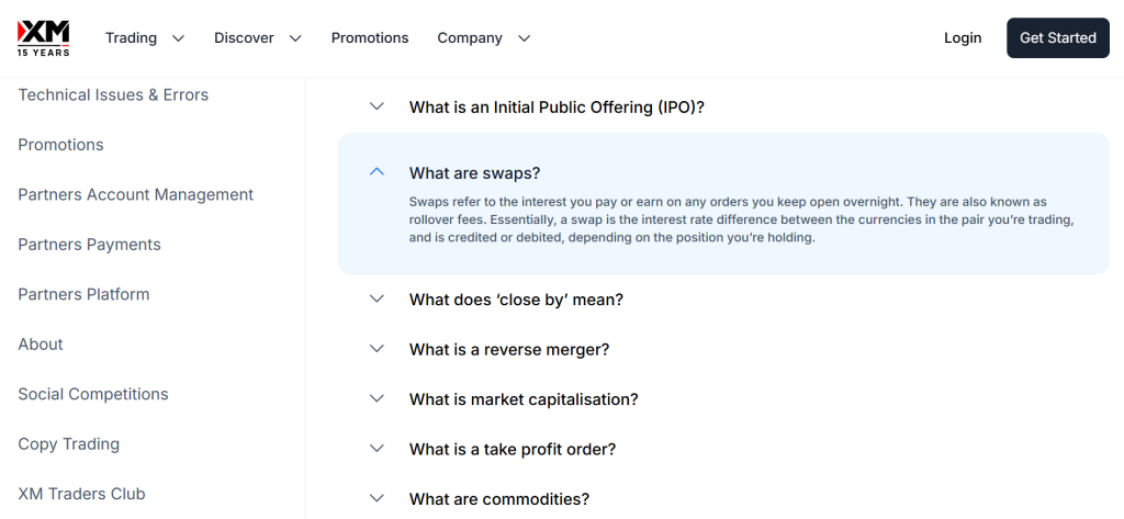 XM Swaps XM Swaps