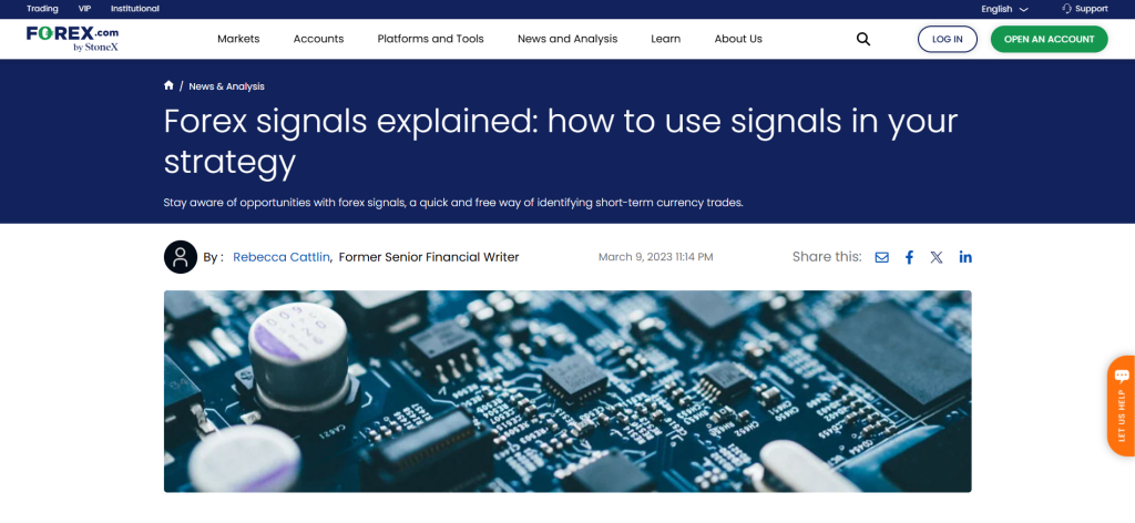 FOREX.com Forex Trading Signals