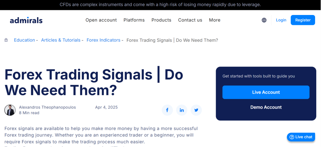 Admirals Forex Trading Signals