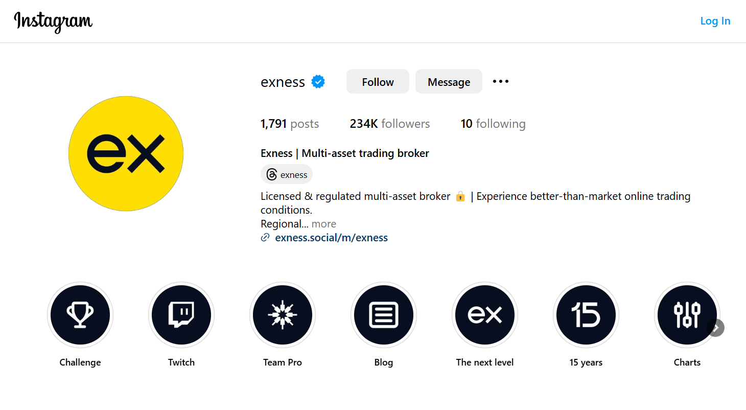 Exness Instagram Exness Instagram