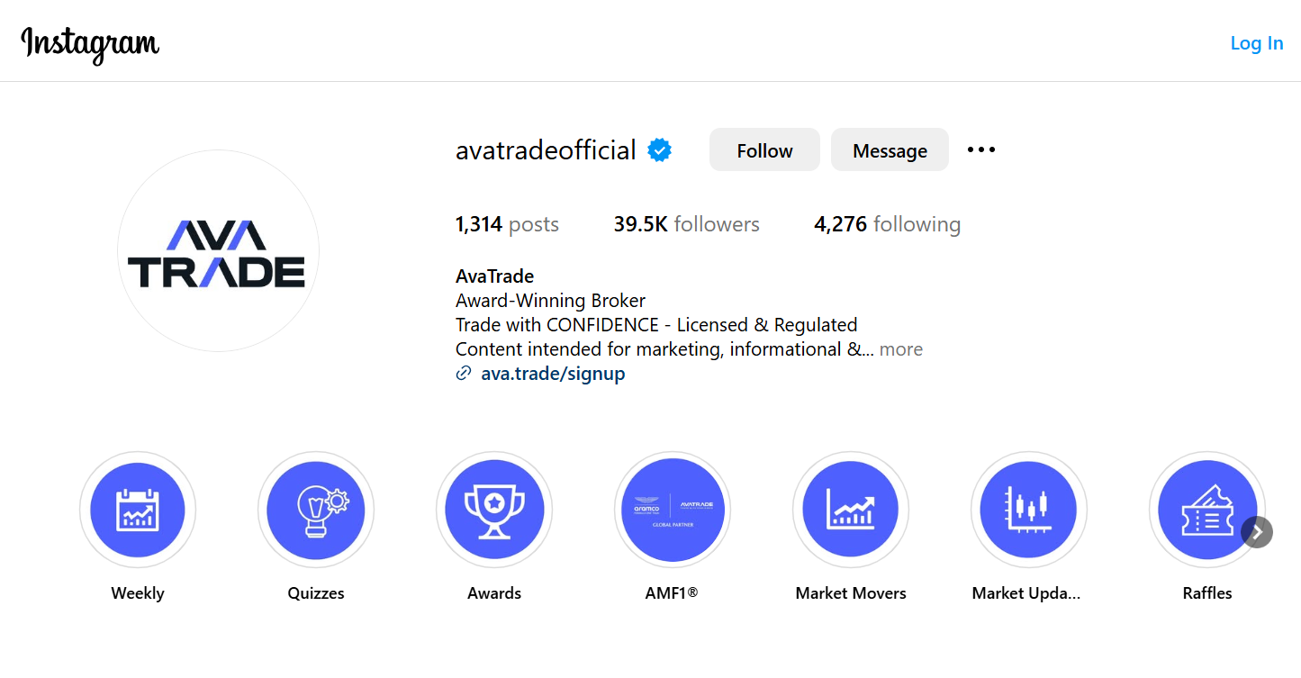 AvaTrade Instagram AvaTrade Instagram