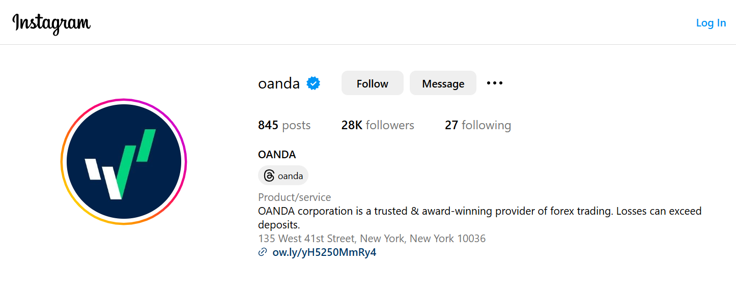 Oanda instagram Oanda instagram