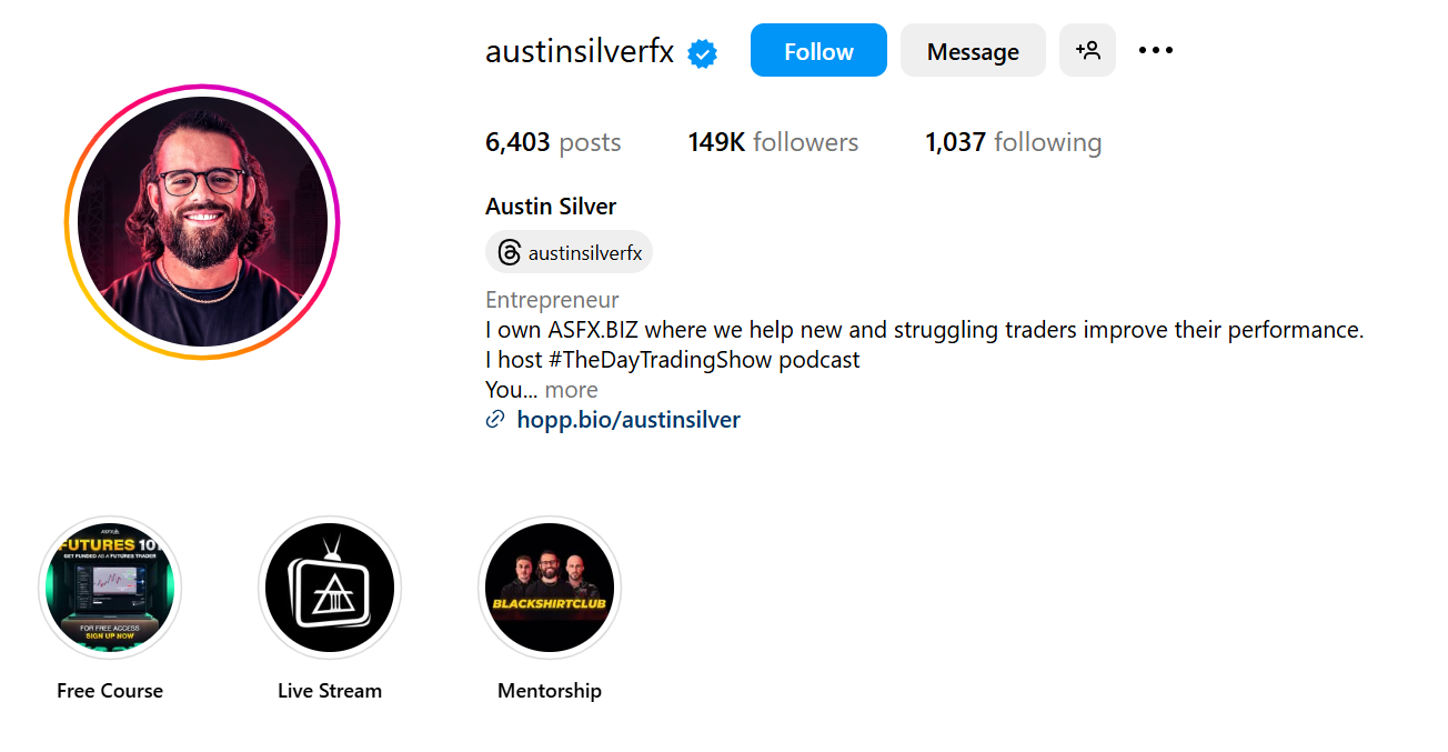 Austin Silver Instagram