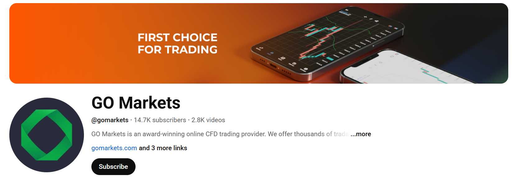 GO Markets Forex Brokers to Subscribe to on YouTube