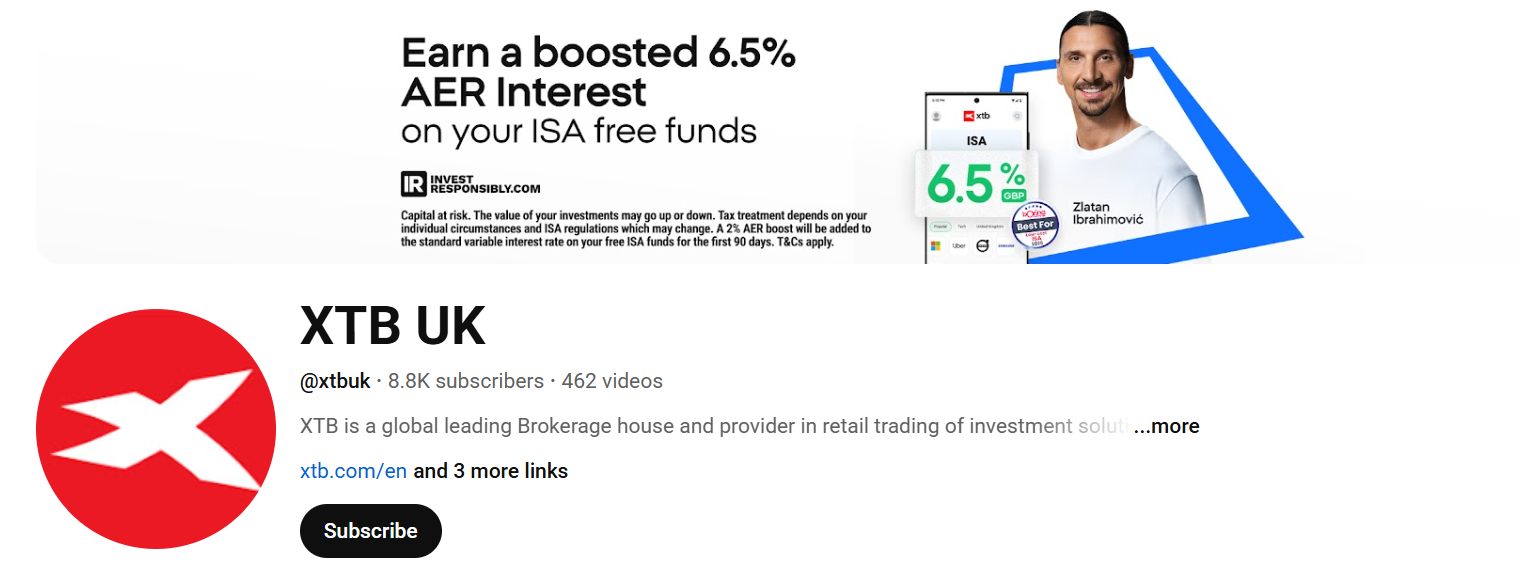 XTB Forex Brokers to Subscribe to on YouTube