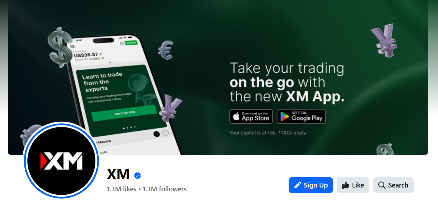 XM Forex Brokers to follow on facebook XM Forex Brokers to follow on facebook
