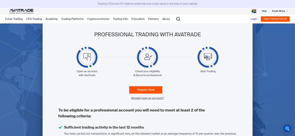 AvaTrade Big Accounts