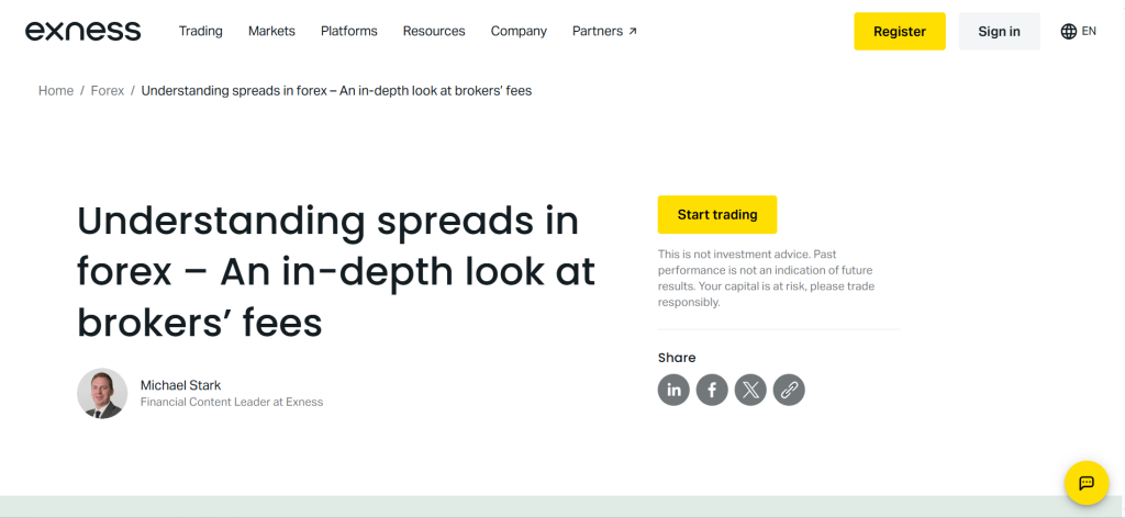 Exness Low Spreads Exness Low Spreads