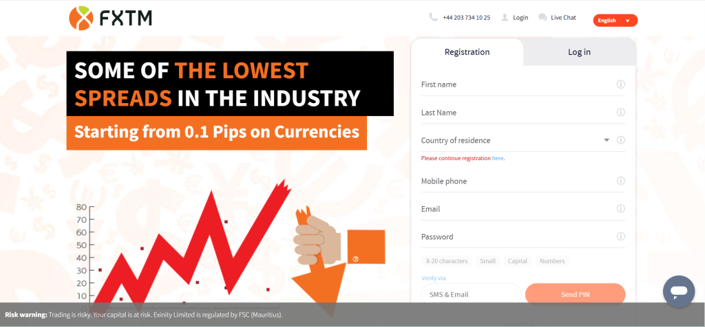 FXTM Low Spreads FXTM Low Spreads