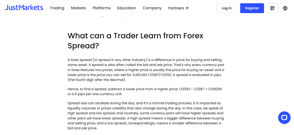 JustMarkets Low Spreads JustMarkets Low Spreads