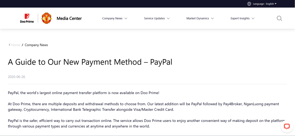 Doo Prime PayPal Doo Prime PayPal
