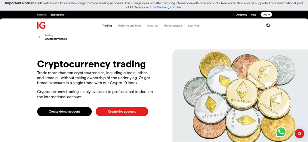 IG Bitcoin IG Bitcoin