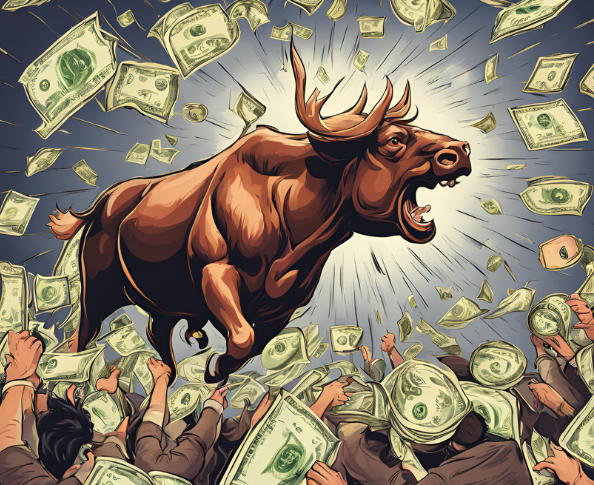 The stock market ticked up yesterday in anticipation.