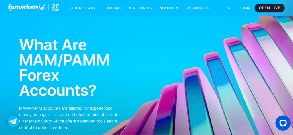 FP Markets Managed Forex Accounts