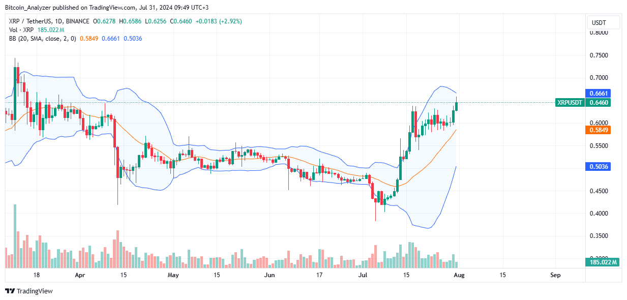 XRP Daily Chart for July 31