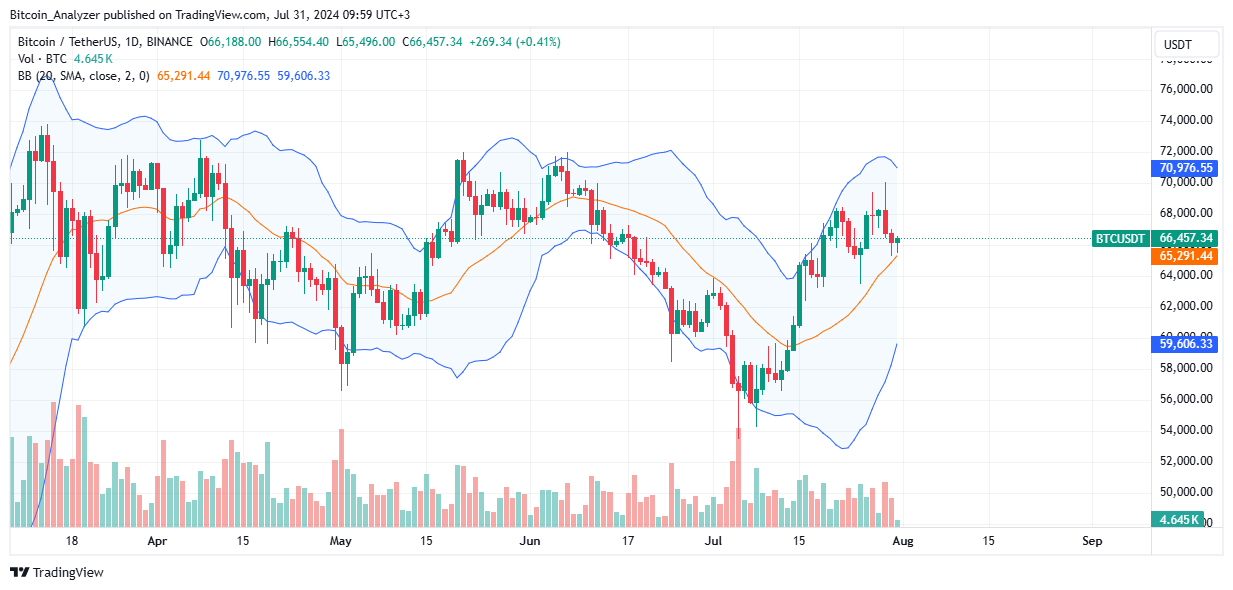 Bitcoin Daily Chart for July 31