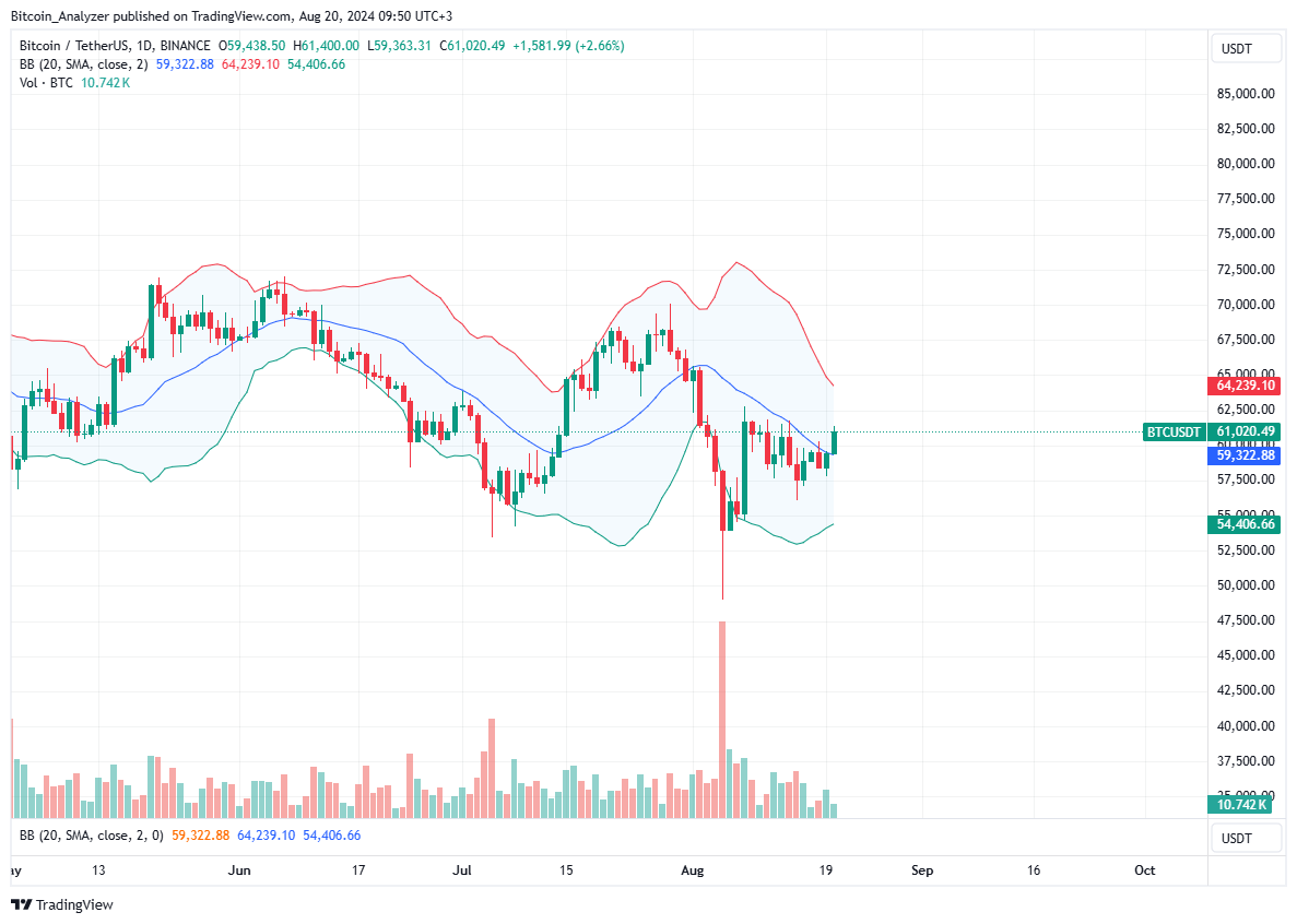 Bitcoin Daily Chart for August 20