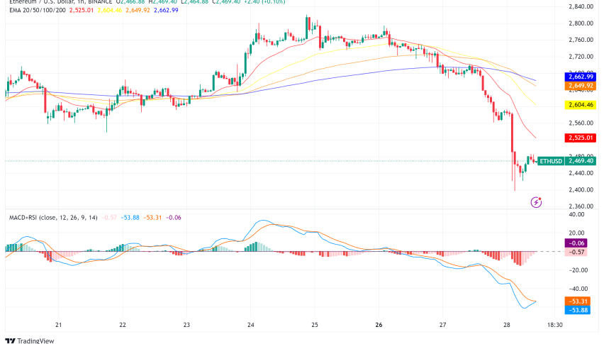 Ethereum Price Slumps Despite Whale Accumulation: Technical Analysis Points to Further Decline