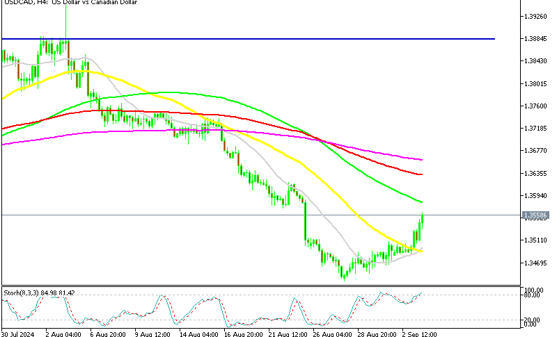 USD/CAD H4 Chart Points Higher