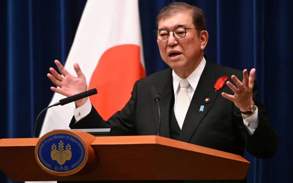 Japanese Prime Minister Shigeru Ishiba