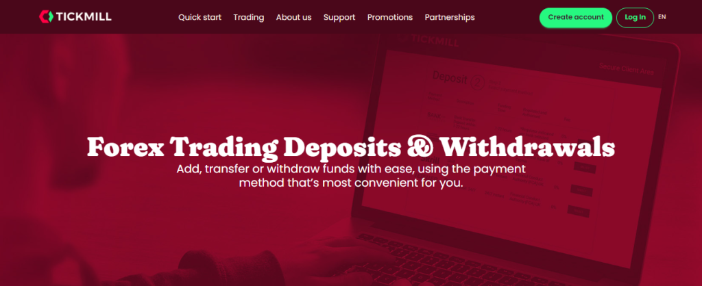 Deposits and Withdrawals