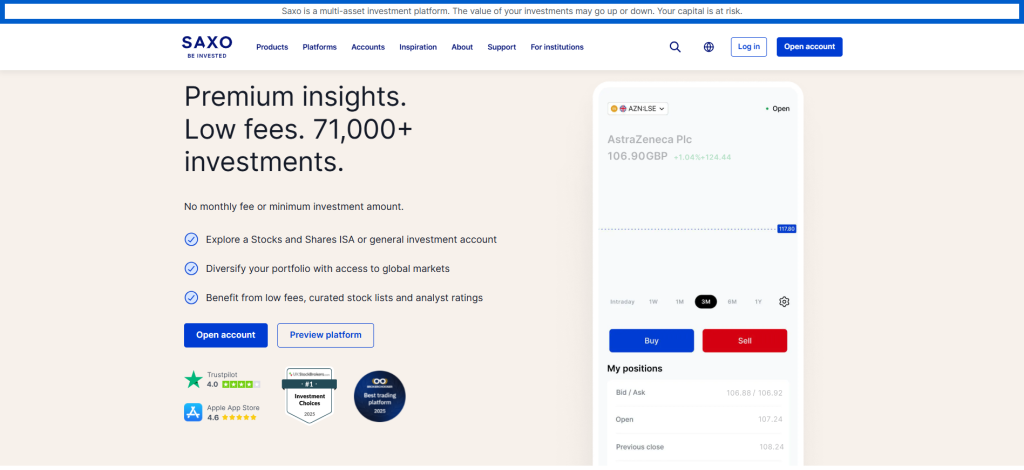 Saxo Bank Globally Regulated Saxo Bank Globally Regulated