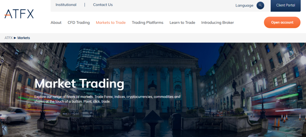 Markets available for Trade Markets available for Trade