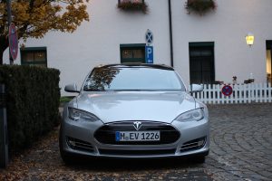 Tesla shares have found support at $220