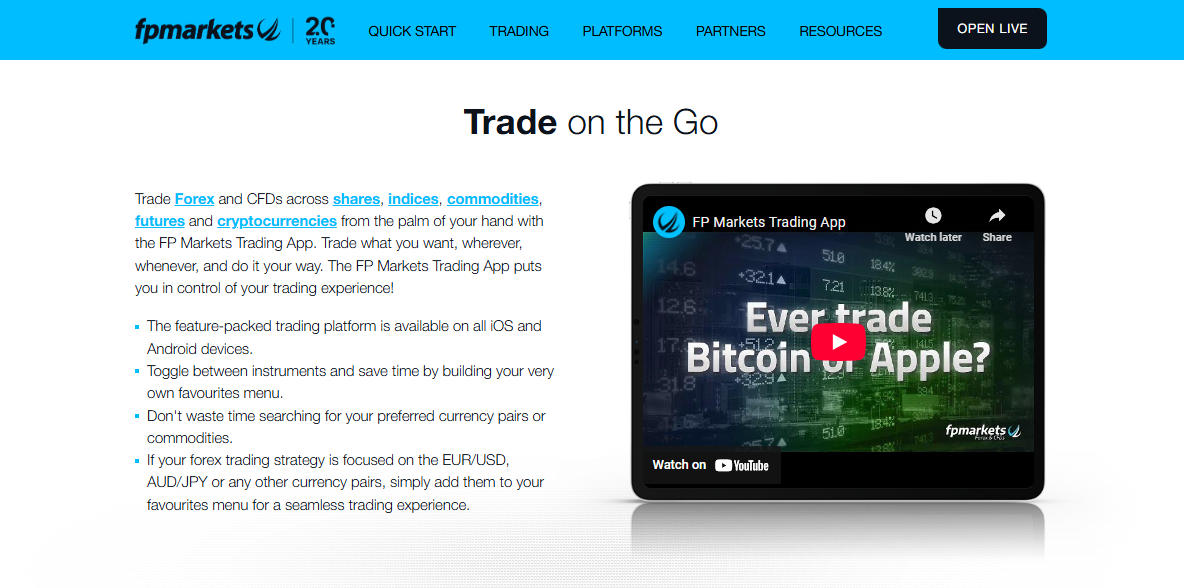 FP Markets Trading App FP Markets Trading App