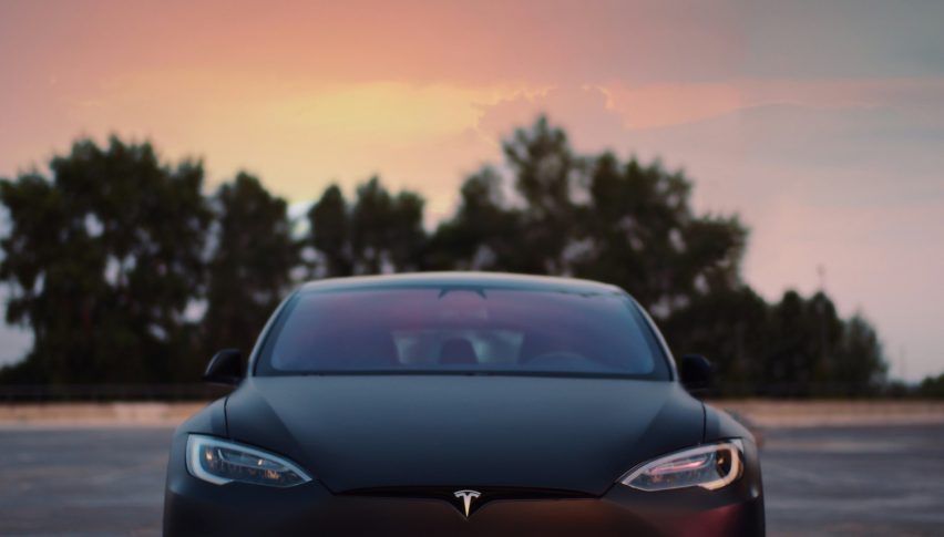 Tesla is seeing stock increases but sales declines.