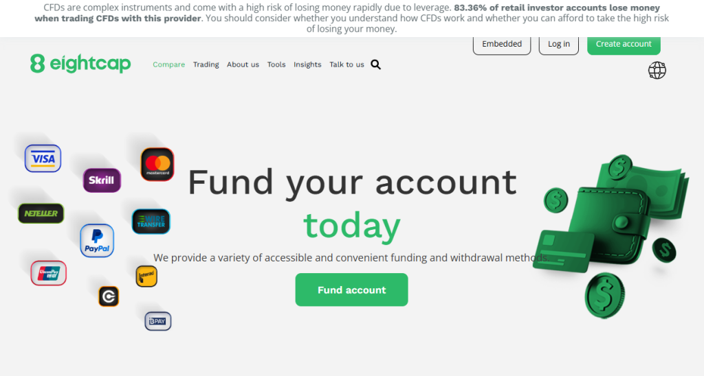Deposit and Withdrawal Eightcap Deposit and Withdrawal Eightcap