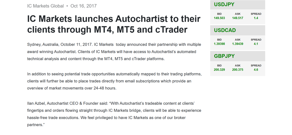 IC Markets AutoChartist IC Markets AutoChartist