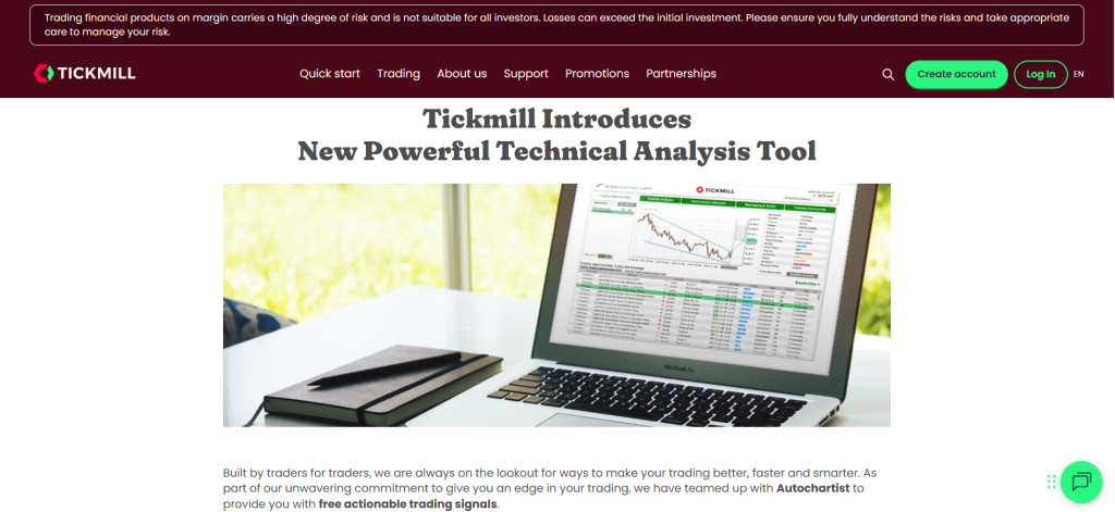 Tickmill AutoChartist Tickmill AutoChartist