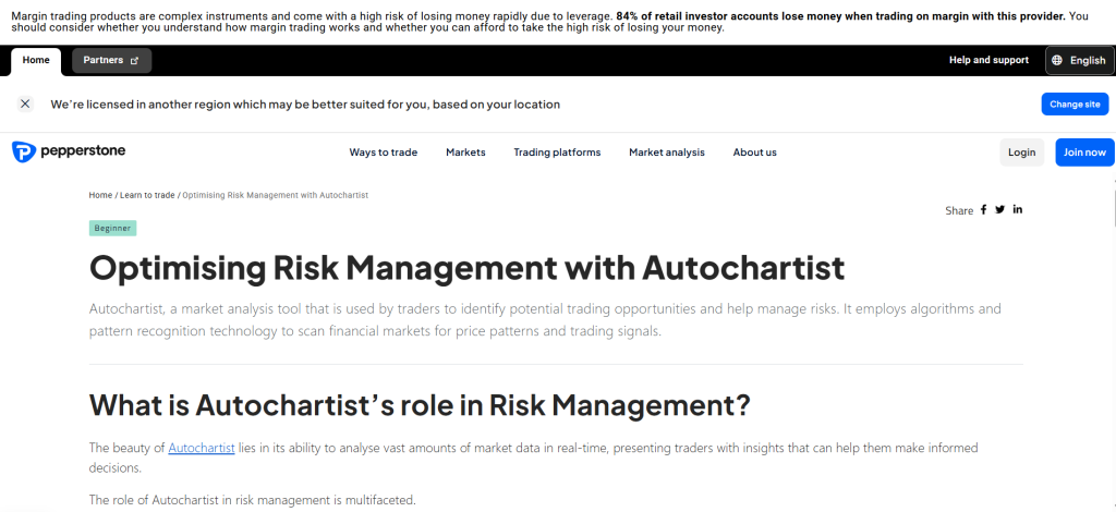 Pepperstone AutoChartist Pepperstone AutoChartist