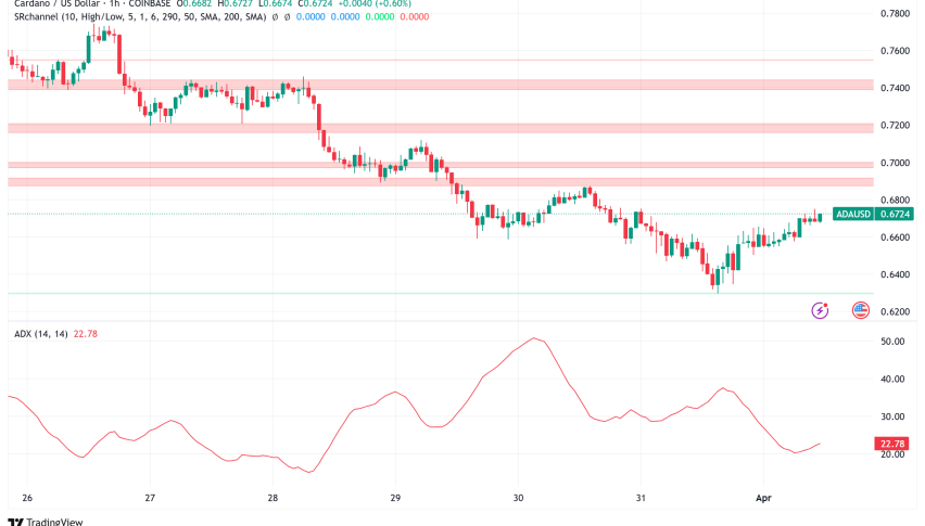 Cardano Holds Above $0.67 Amid Whale Exodus and Strong Bearish Signals, But Bullish Inflows Offer Hope