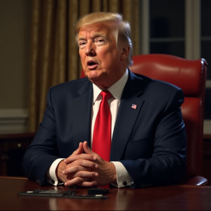Donald Trump is very positive about where the stock market is headed.