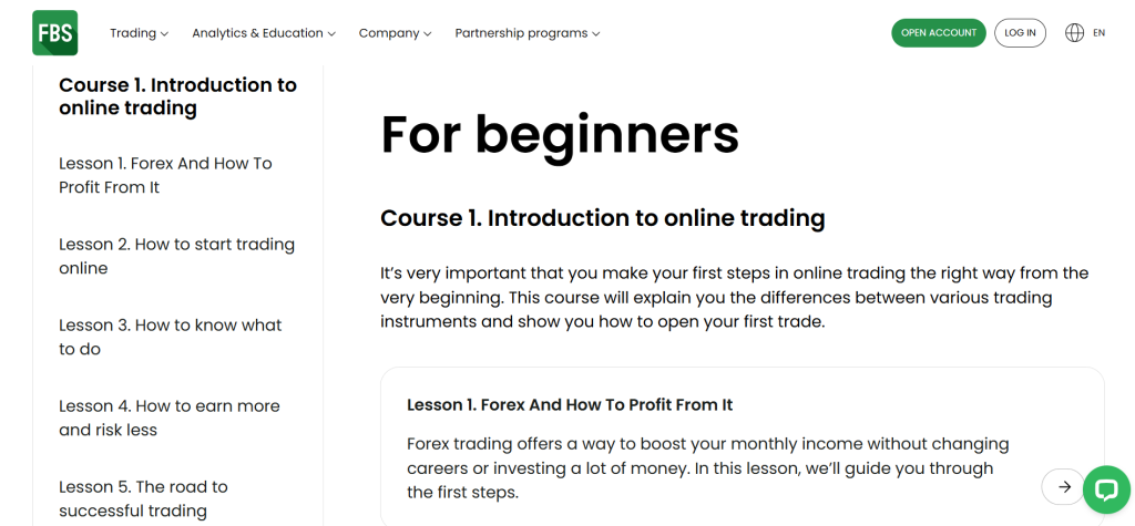 FBS For Beginners FBS For Beginners