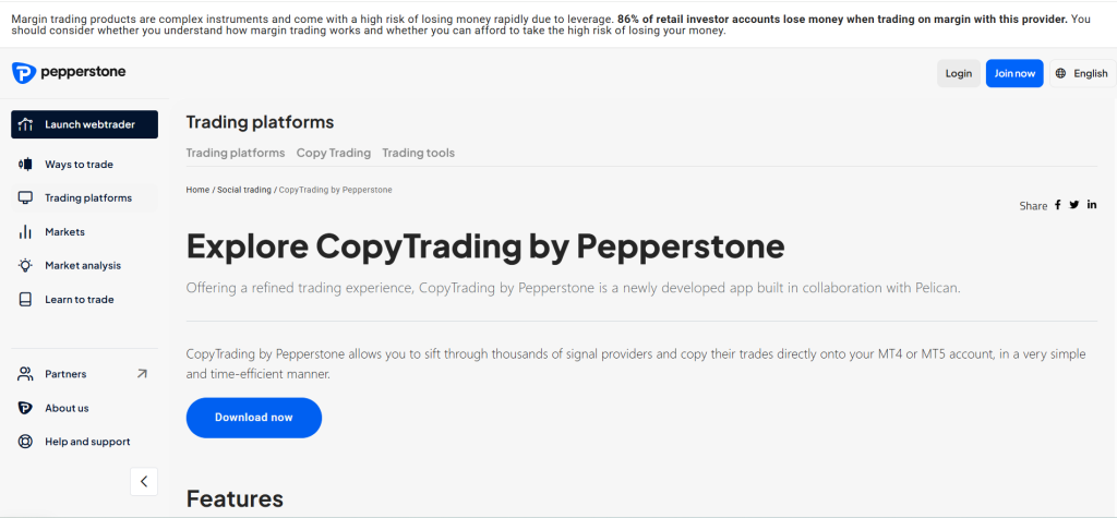 Pepperstone Copy Trading