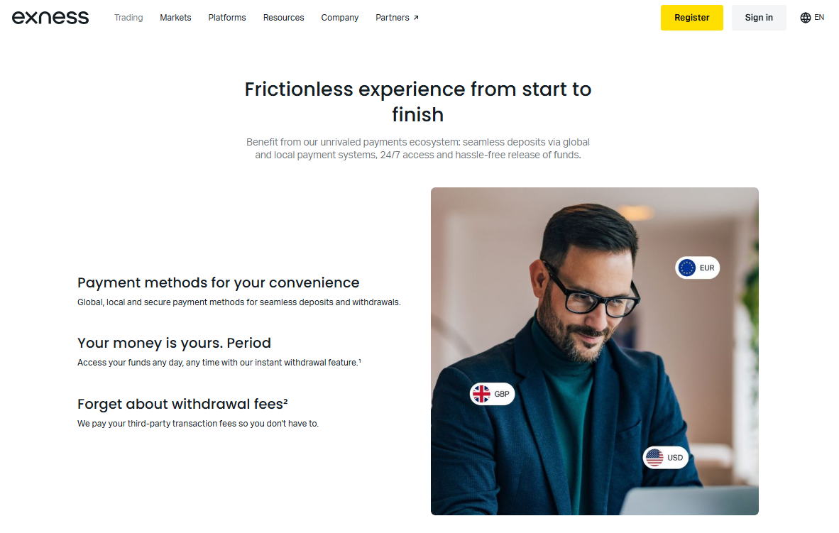 Deposit and Withdrawal