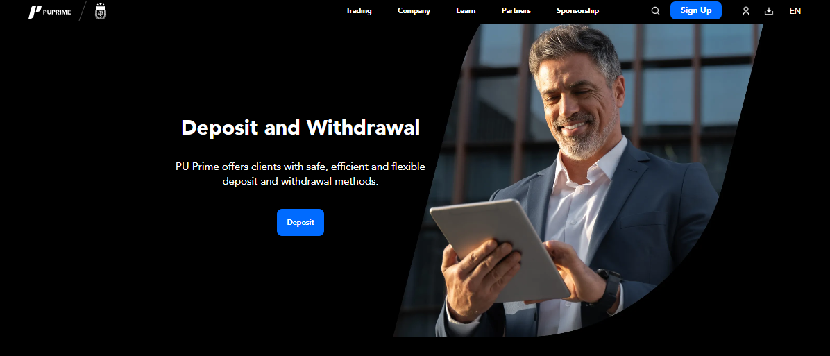Deposits and Withdrawals