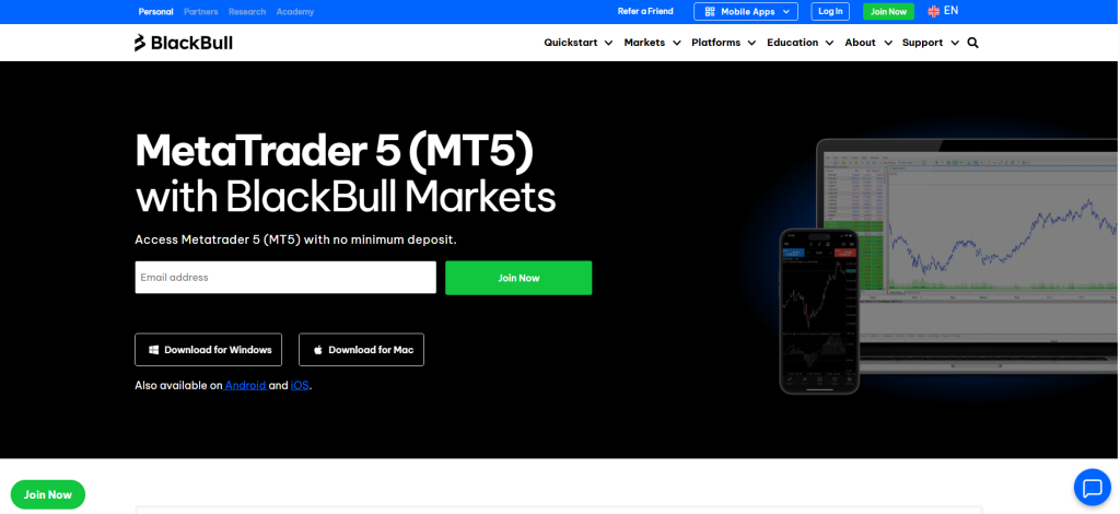 BlackBull Markets MetaTrader 5