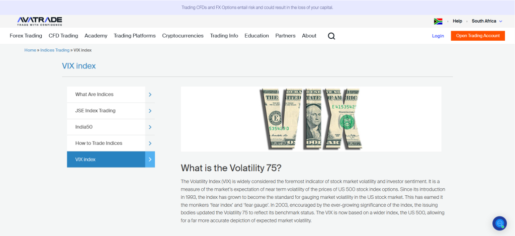 AvaTrade Volatility 75 AvaTrade Volatility 75