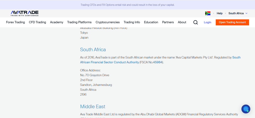 AvaTrade FSCA AvaTrade FSCA