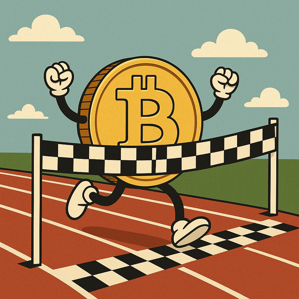 Bitcoin makes progress toward new records.