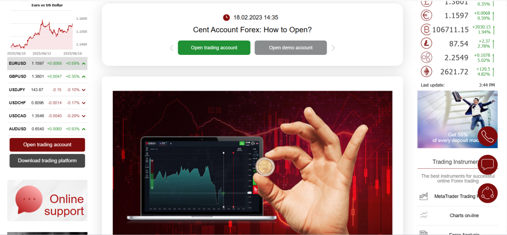 InstaForex Cent Account InstaForex Cent Account